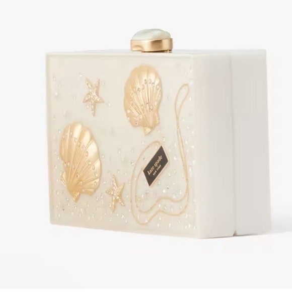 NWT Kate Spade New York What The Shell Ocean Scene Frame Clutch Bag - Picture 3 of 7